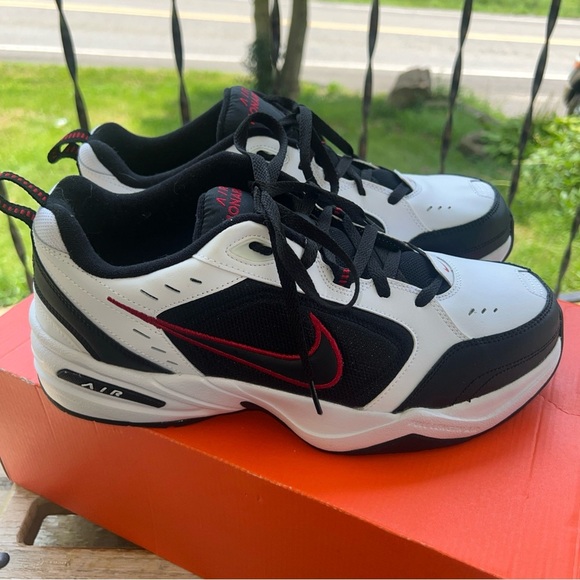 Nike Air Monarch IV Sneakers Red/White/Black Men's - Size 12EEEE - Picture 6 of 12